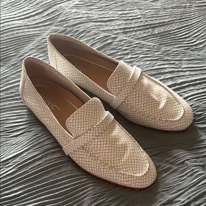 Textured Penny Loafers Flats